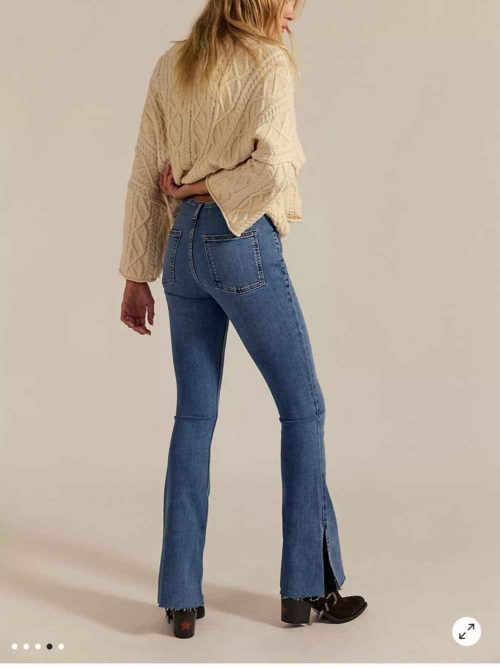 We The Free Level Up Slit Slim Flare Jeans - Picture 3 of 10